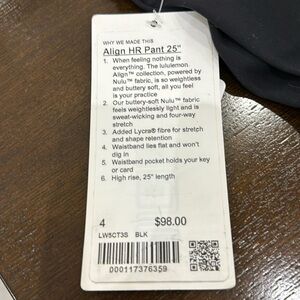 Brand New Women’s Lululemon Align HR Pant.